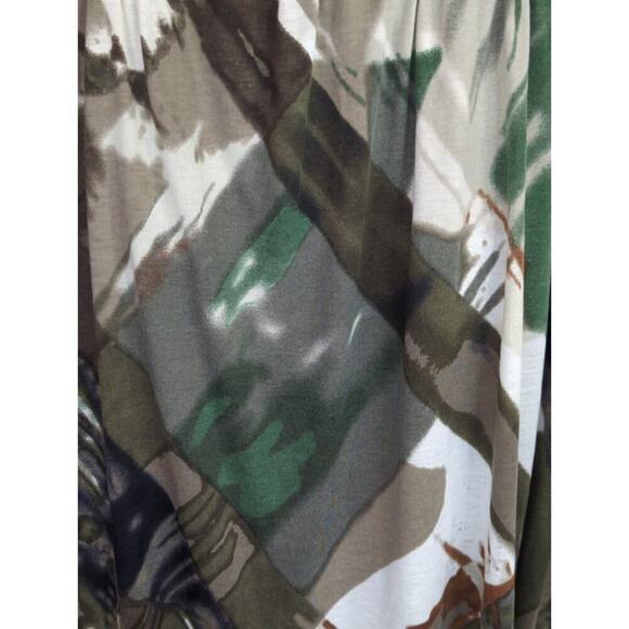 Coldwater Creek Empire Waist A Line Brown Green Abstract‎ Dress Sz. 10 Whimsical - Picture 5 of 11